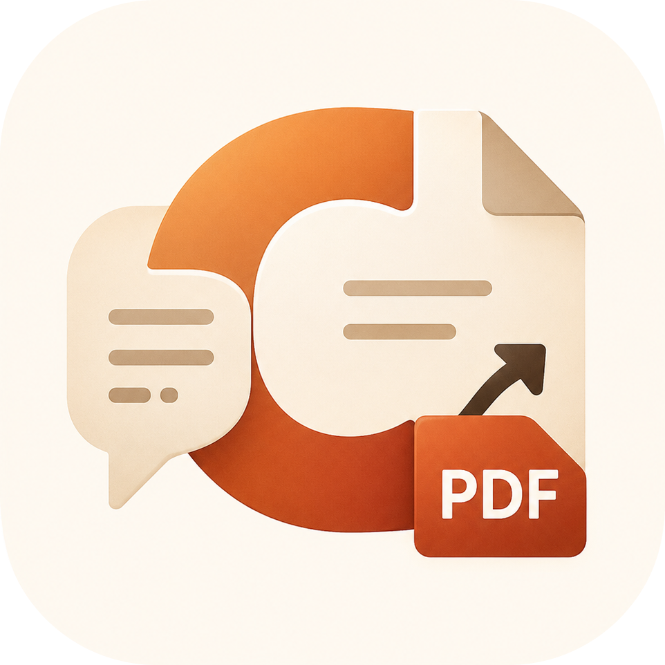 Claude to PDF Logo